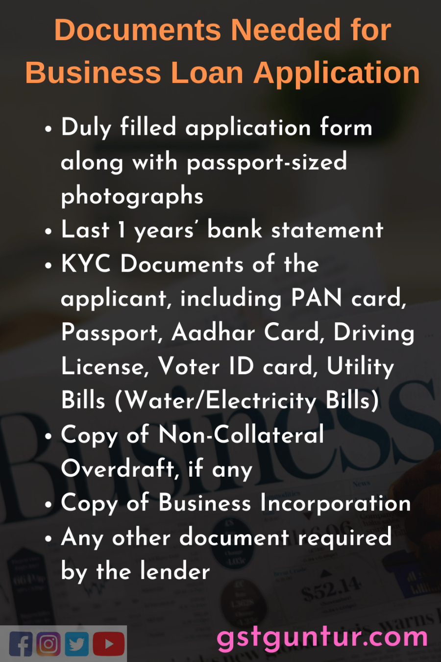 Business Loan – Eligibility, Documents Required, Apply Online