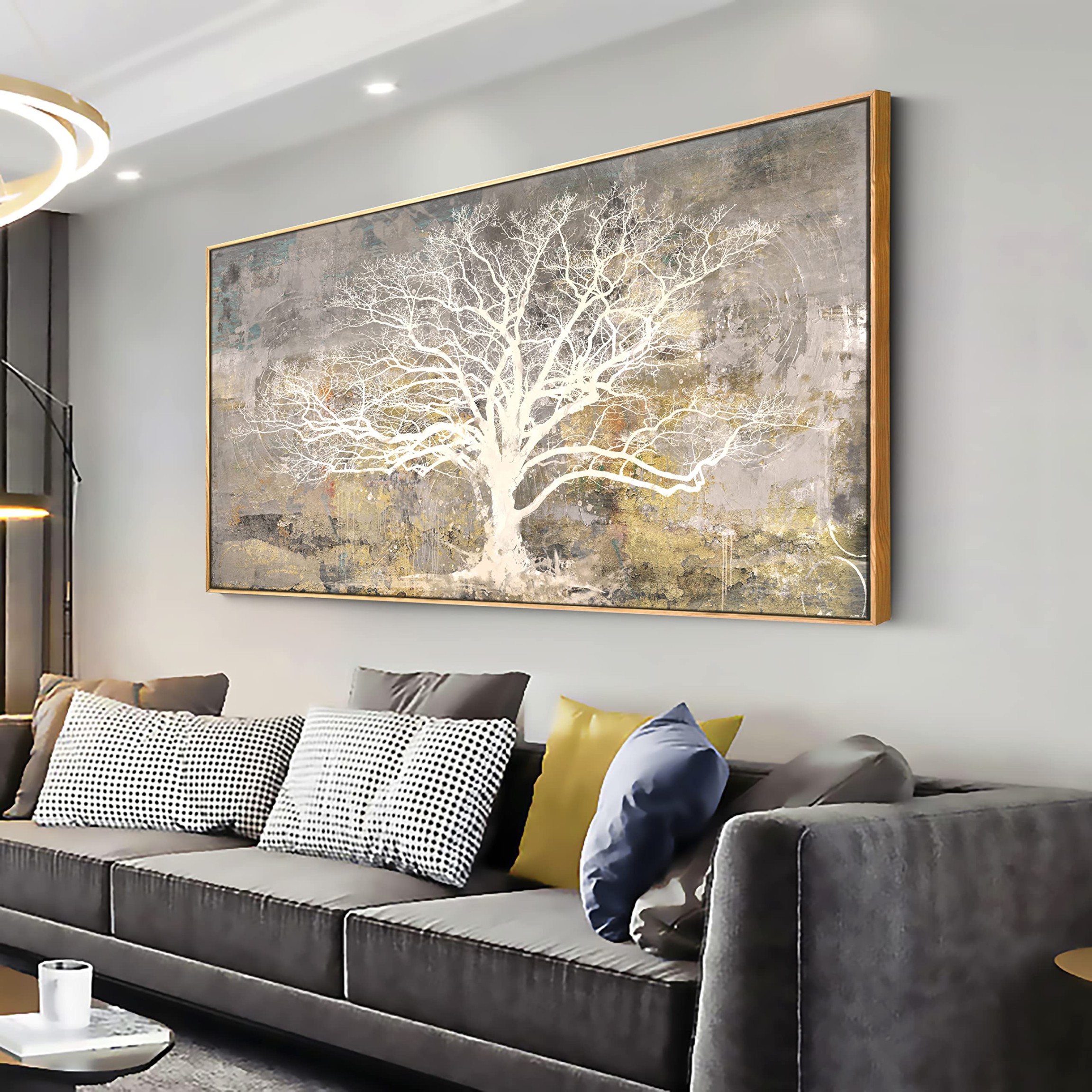 Framed wall art Light modern Abstract tree Canvas wall art Frames Framed wall art Light modern Abstract tree Canvas wall art Frames